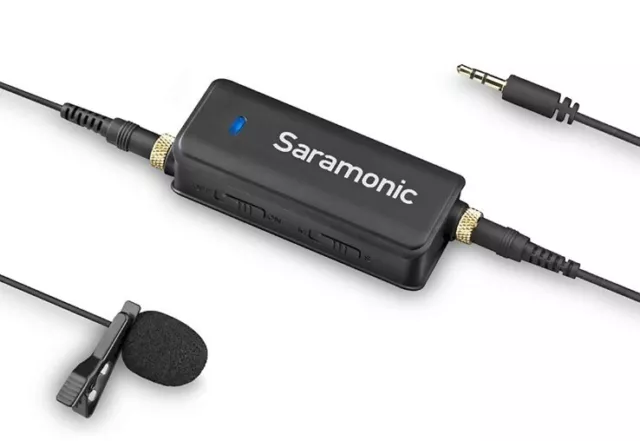 Saramonic LavMic Audio Mixer w/ Lavalier Microphone Kit DSLR BNIB fast free p&p