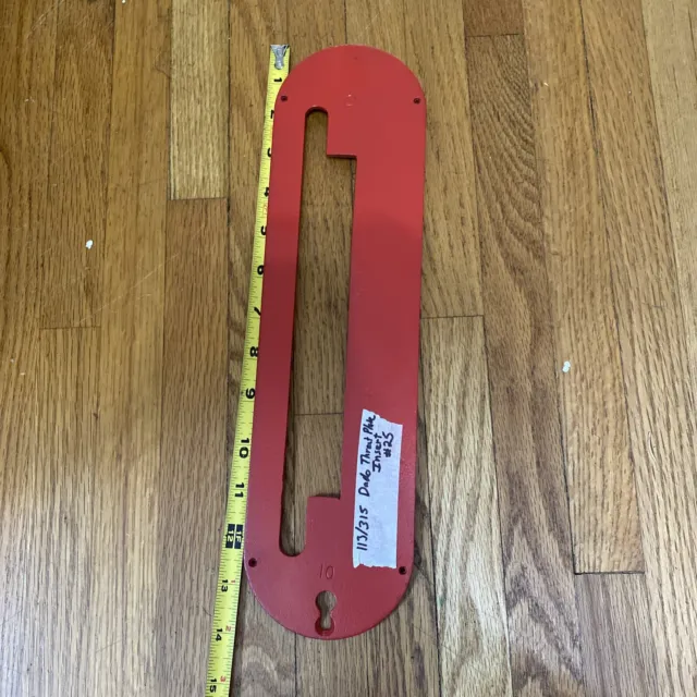 Craftsman 113 Belt Table Saw Throat Plate Dado Blade Insert  14”x3 3/4”  #25