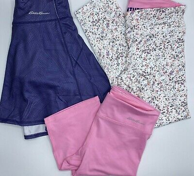 Girls Size M(10/12) 3-Piece Eddie Bauer Pants, Skirt (Skort) & Long Shorts Set
