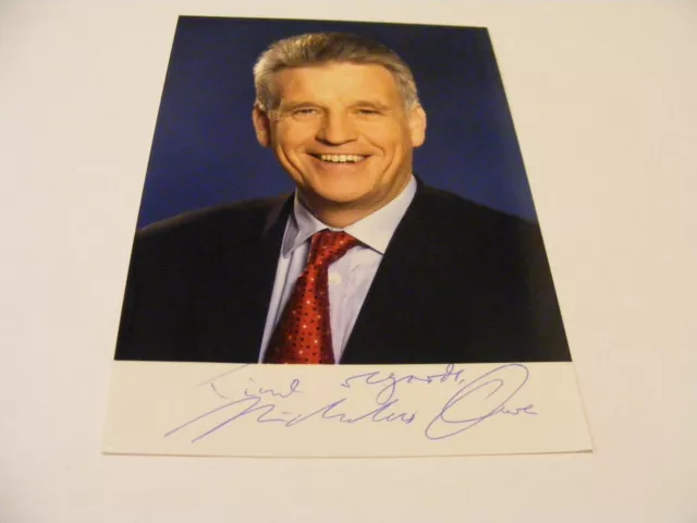 NICHOLAS OWEN  Signed Photo Autograph TV Radio Presenter Journalist BBC News