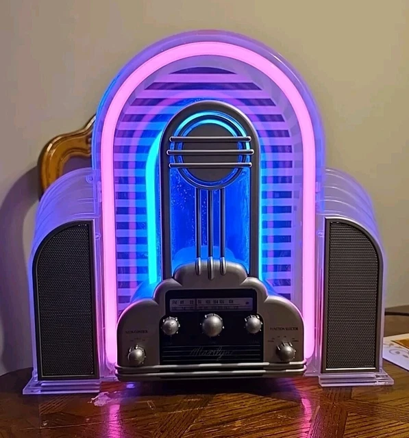 Cicena FM/AM ステレオ ネオン ラジオ ジュークボックス MARILYN NEON