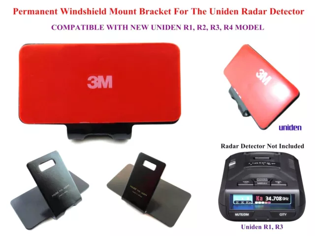 Permanent Windshield Mount For The Uniden Radar Detectors Good For R1,3,4 Models