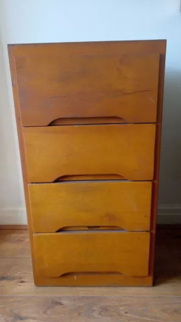 Vintage  Liden  60s - 70s Wood Chest Of Drawers Retro