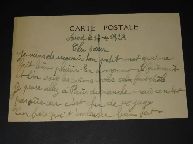 Avord (Cher) - Route De Beaugy - 1929 - Carte Postale Ancienne 2