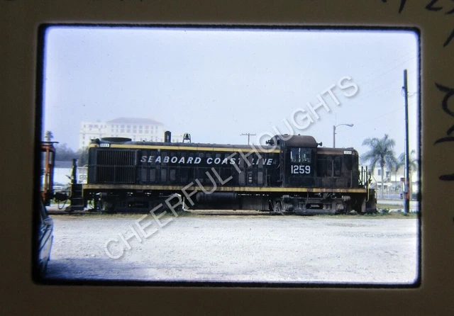 Original '72 Kodachrome Slide SCL Seaboard Coast Line 1259 RS3 Clearwater  38Y50