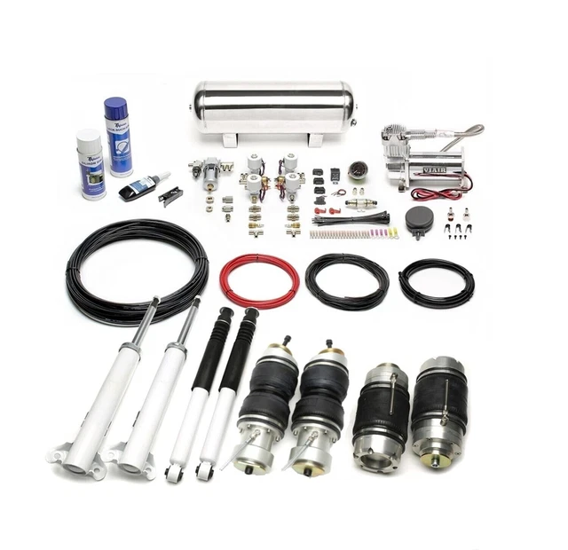 Ta technix Air Châssis Kit Confortable Vote Argent pour Mercedes 190 W201