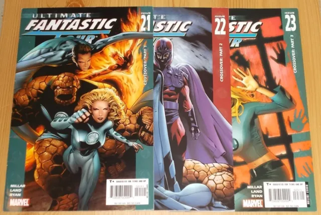 ULTIMATE FANTASTIC FOUR vol 1 #21,22,23 first marvel zombies 2005