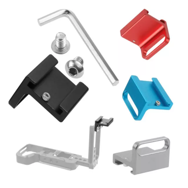 Cold Shoe Mount Adapter 90 Degree Angle for DSLR Camera Rig L Bracket Pl-uh