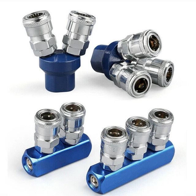 Pneumatique Connecteur Air Compresseurs Outils Pièces Jardin Alliage Aluminium