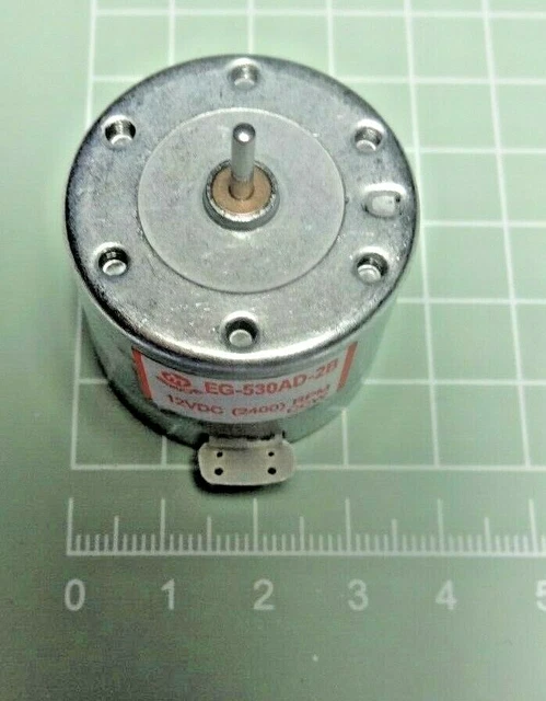 Motore Mandrino Per Registratore EG-530AD-2B/2F &ndash; 6/9/12V 2400 Giri CCW (CW)