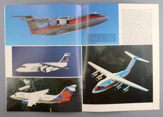 British Aerospace Bae146 Manufacturers Sales Brochure Caac China 1987 Cutaway 3