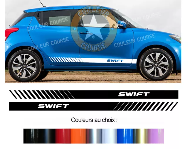 2 X Bandes Laterales Pour Suzuki Swift Autocollant Sticker Bd500-9*