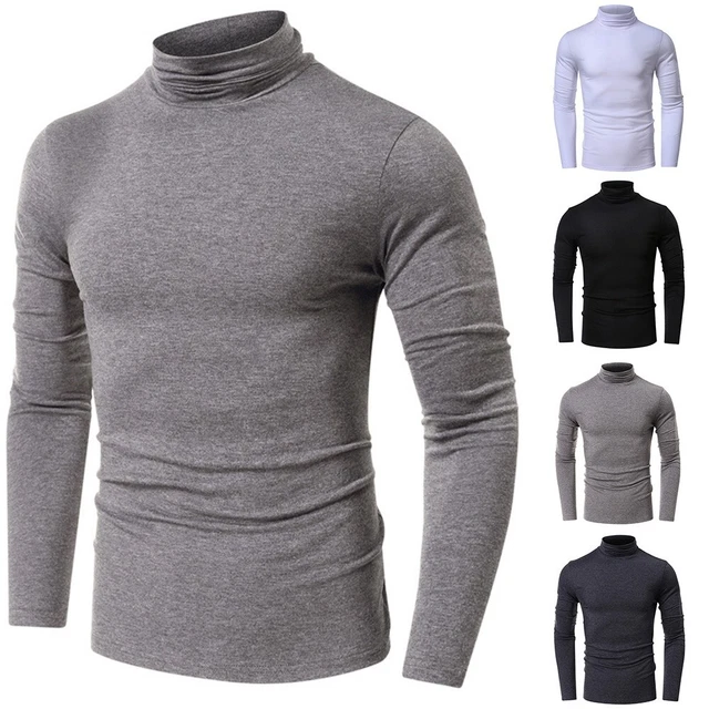 Biancheria Intima Termica 1 Top Manica Lunga Multiplo Colori Dolcevita Maglione