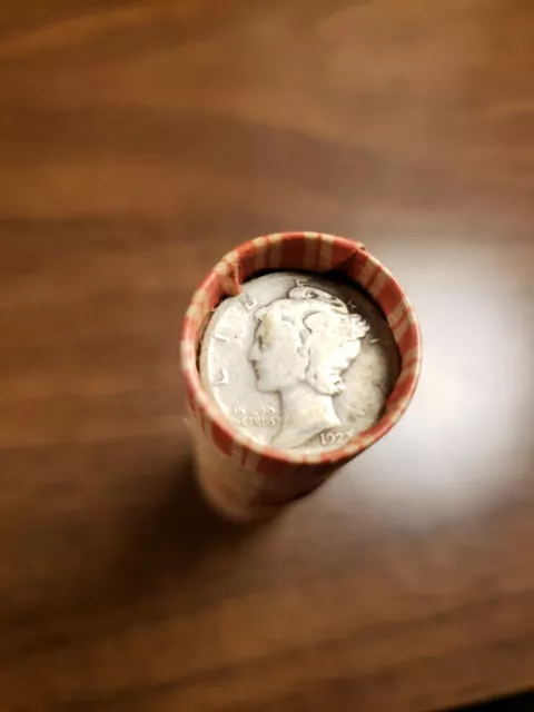 Wheat Cent Roll With Silver Mercury Dime And Indian Head Cent Ends 1858-1958 PDS
