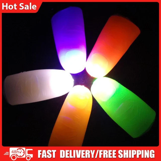 2pcs Light Up Thumbs Battery Powered Flashing Fingers Best Gifts for Performance