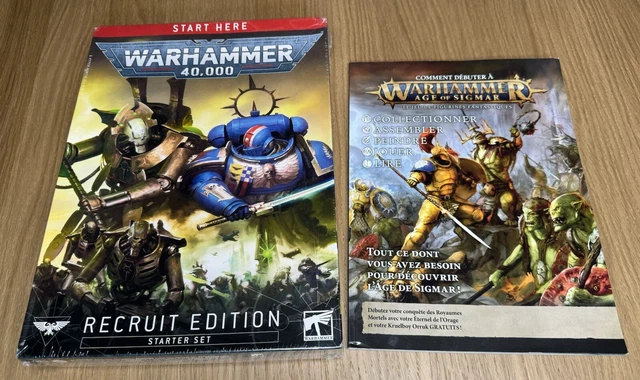 Boite Warhammer 40K Recruit Edition Starter Set Neuf + Livre Age Of Sigmar