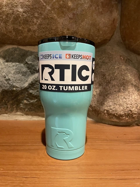 RTIC 20 oz New Tumbler Hot Cold Double Wall Vacuum Insulated Teal 3