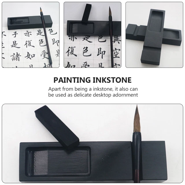 1pc Inkstone Chinesische Kalligraphie Liefert Malerei Tinte Stein 10