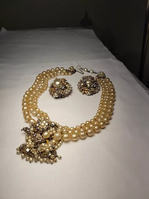 Demario N.Y. Vintage Necklace & Earring Set