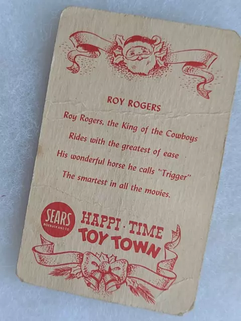 ROY ROGERS SEARS Happi Time Toy Town Vintage Western Cowboy Toy ...