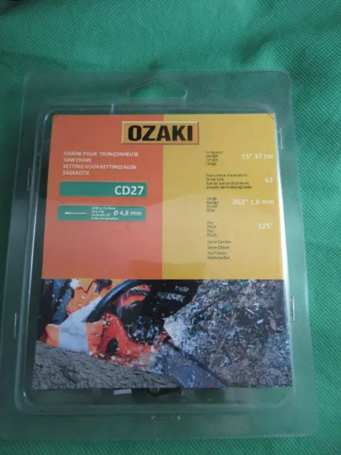 Ozaki CD4 27 Chainsaw Chain – 15″ (37cm) .063"  325″ 62 Link