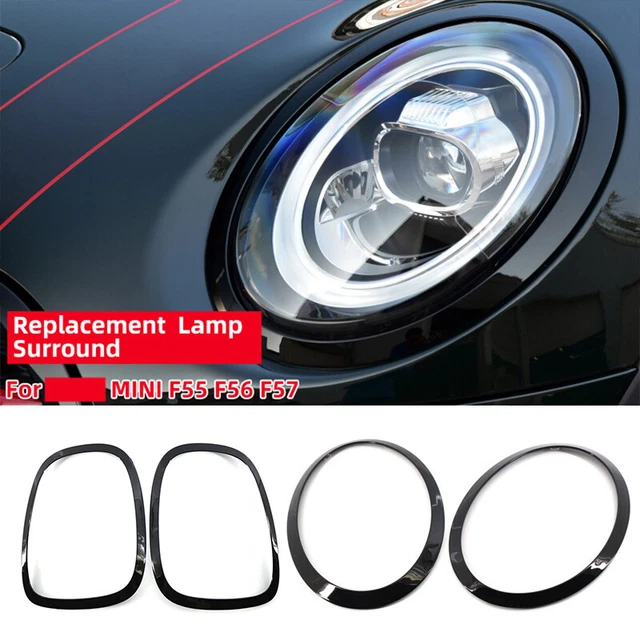 FOR MINI COOPER F55 F56 F57 Gloss Black Headlight Tail Light Trim Rings 201421 £75.99 PicClick UK