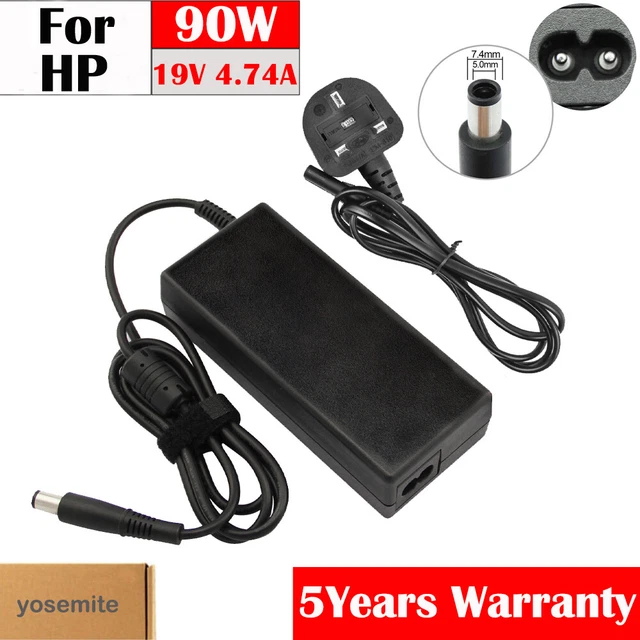 Caricabatteria Alimentatore Caricatore Per Pc Notebook HP COMPAQ 2210B, 2230S, 2510P, 2710P, 6510B, 6515B, 6530B, 6530S, 6531S, 6535B, 6535S, 6710B Da 90W 4,74A 19V Ext: 7,4mm - Int: 5,0mm - Foto 6