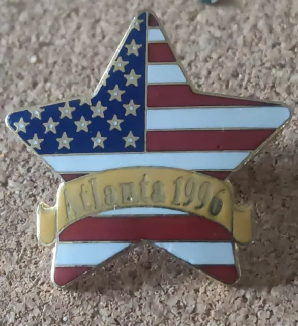 Atlanta 1996 Olympic Games Badge Stars And Stripes