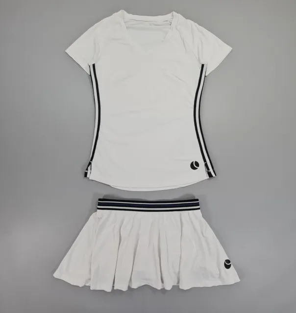 BJORN BORG WOMENS Tennis Set White XS Tesia T Shirt & Skort Outfit