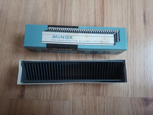 Minox Dia Magazin für Minomat Projektor Neu Original Verpackung für Dias 3x3 cm