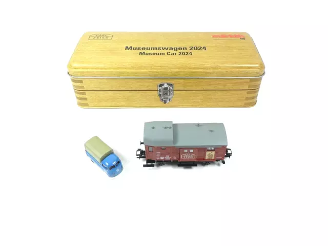 Güterwagen Carl Zeiss AG und VW T1 Museumswagen 2024, Märklin H0 48124 neu OVP