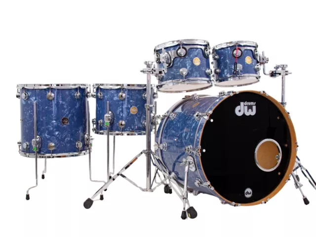 DW Collectors 22" Drum Kit, Blue Ripple