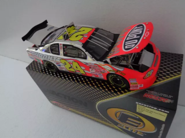 Jeff Gordon #24 DuPont HMS 100th Victory Platinum 2001 MC Action Elite 1/24th