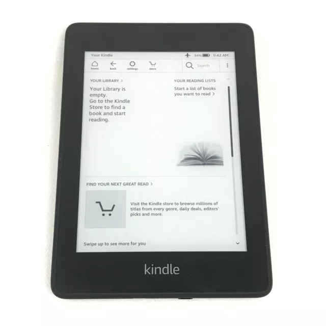 Amazon Kindle Paperwhite 10th Generation 8GB, Wi-Fi, 6" Black - Grade A