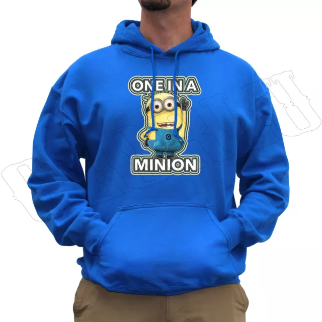 One In a Minion Despicable Me Dave Funny Jumper Hoodie All Colours S-XXL 3