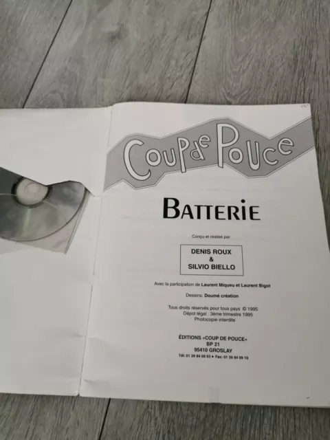 Coup De Pouce METHODE Apprentissage Debutant Batterie 2CD Roux Biello 3