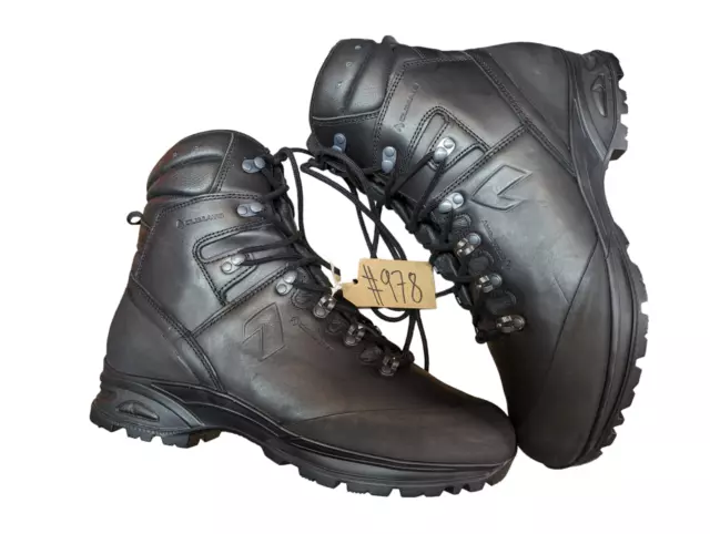 Haix German Army SF Issue Black Leather GoreTex Vibram Combat Boots 11.5 UK #978