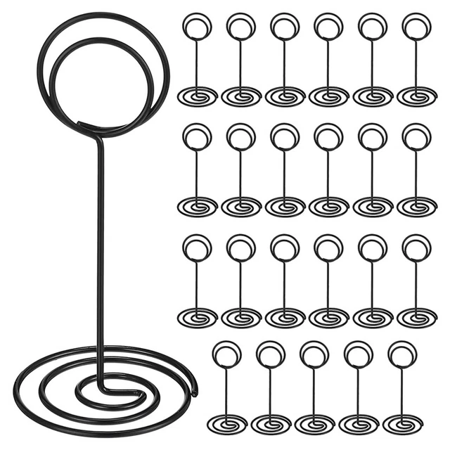 2X(Paquete de 24 Soportes para NúMeros de Mesa, Soporte para Tarjetas de Nombr7)