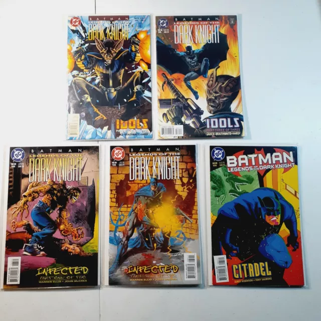 Lot of 5 DC Comics Batman "Legends Of The Dark Knight" Issues 81-85  (VF/NM 9.0)