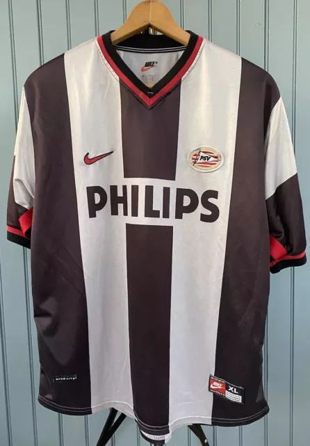 Vintage PSV Eindhoven Soccer Jersey XL 1998 1999 PSV Eindhoven Away Kit Nike UK