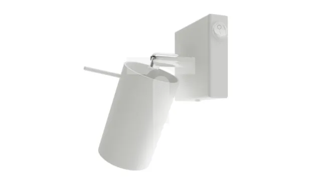 ANILLO Lámpara de Pared Blanca con Interruptor/T2UK