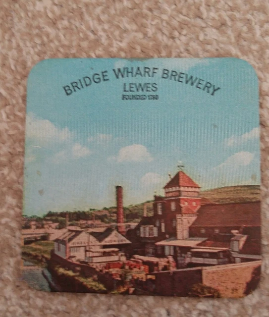 Bridge Wharf Brewery Lewes Beer Mat