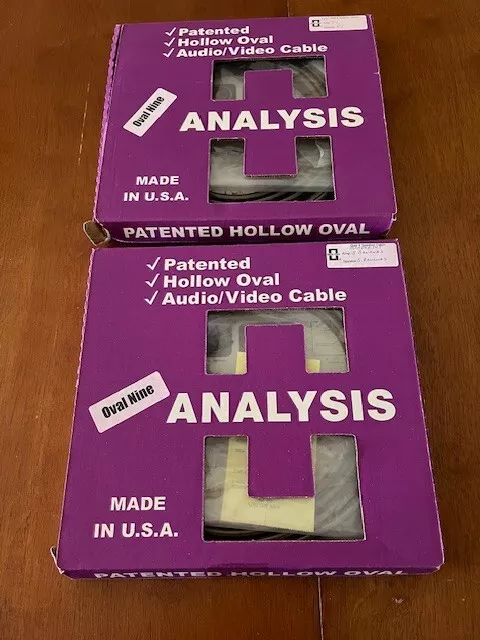 Analysis Plus Oval 9 Purple Speaker Cables (Pair) 10 ft T1 Spade Audiophile