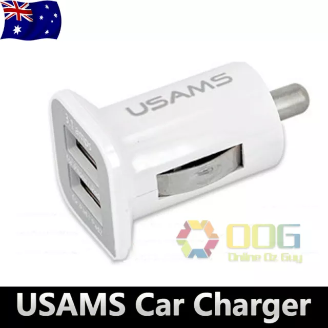 3.1A Dual USB 2-Port In-Car Socket Charger 12v for iPhone Samsung HTC IPAD NOKIA