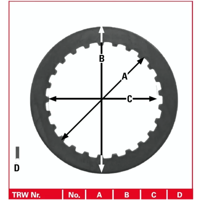 TRW Lucas Stahlscheiben Kupplung TRW-Lucas MES313-3 3