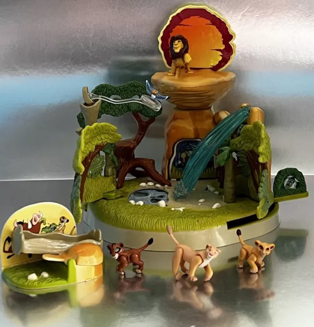 Disney The Lion King Simbas Pride Bluebird Polly Pocket Mini Play Set COMPLETE