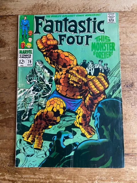 Fantastic Four #79 Marvel Comics 1968  Jack Kirby Cover Art H
