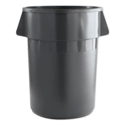 Boardwalk 3485198 Round Waste Receptacle, Lldpe, 32 Gal, Gray