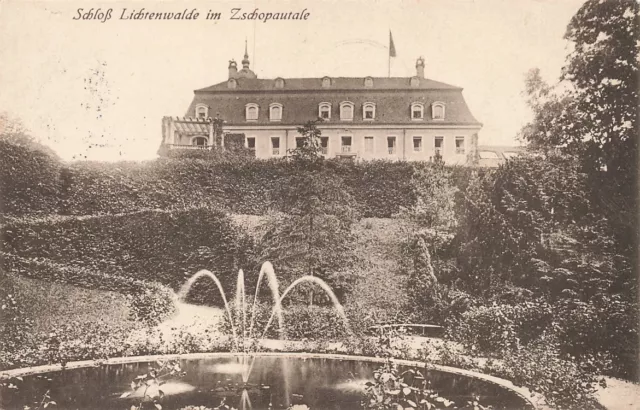 725537) AK Schloß Lichtenwalde bei Niederwiesa / Chemnitz gelaufen 1918
