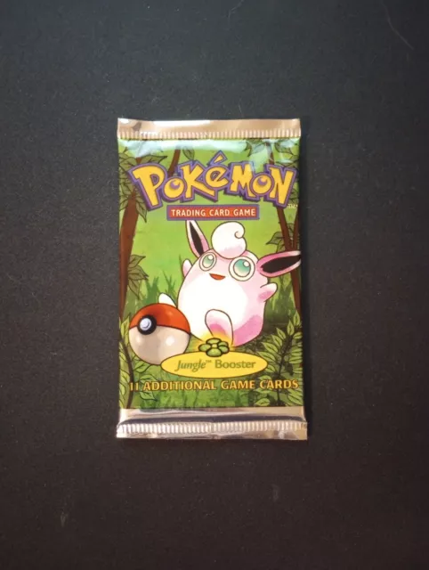 Pokemon 1999 Jungle Unlimited Booster Pack Wigglytuff Vintage TCG WOTC NM Sealed